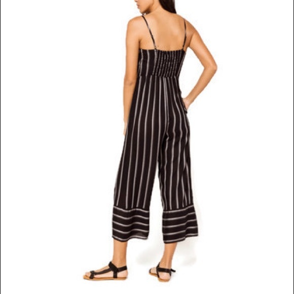 S Mimi Chica jumpsuit romper NWT black stripe - Picture 3 of 9